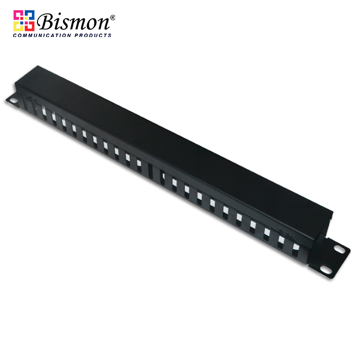 48 slot Cable Management Panel Black color
